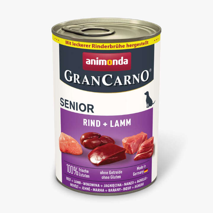 animonda Hunde-Nassfutter GranCarno Adult Rind + Lamm